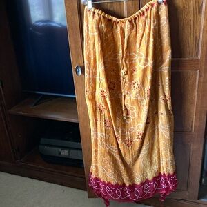 Bohemian Yellow and Red Skirt